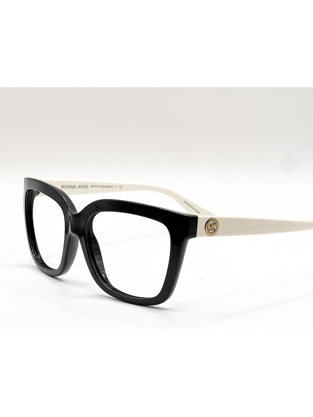 Michael Kors MK 6016 3052T3 Black White Polarized Eyeglass Frames 54-16